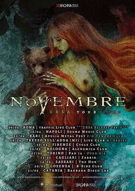Novembre Ursa tour