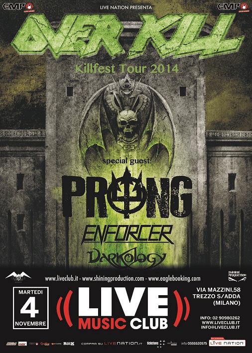 Overkill tour 2014